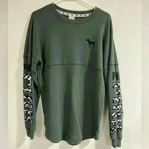PINK green long sleeve shirt size S in great used condition casual wear